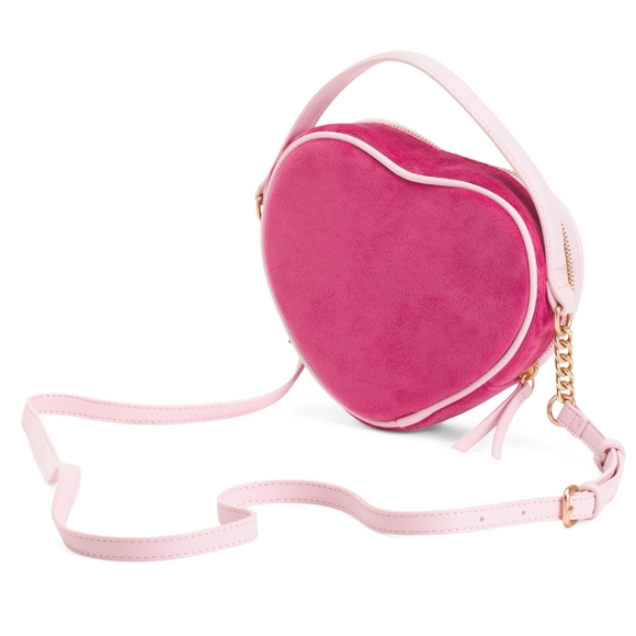 NEW Juicy Couture Heart Crossbody Handbag and Lip Gloss Set